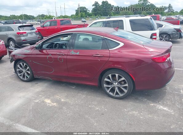 1C3CCCCBXGN147169 2016 CHRYSLER 200 Burgundy 