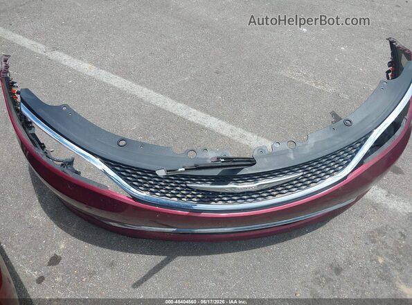 1C3CCCCBXGN147169 2016 CHRYSLER 200 Burgundy ხელსაწყოთა პანელის ხედი