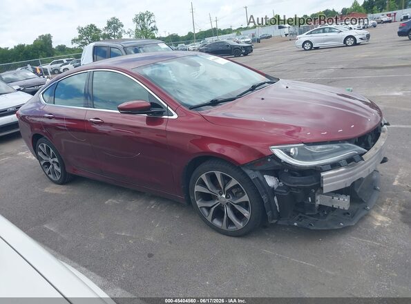1C3CCCCBXGN147169 2016 CHRYSLER 200 Burgundy სალონის 360-გრადუსიანი ხედი