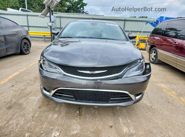 1C3CCCCG1GN134435 2016 CHRYSLER 200 Gray Front view