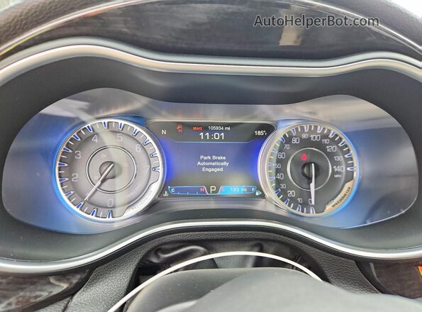 1C3CCCCG1GN134435 2016 CHRYSLER 200 Gray Instrument cluster view