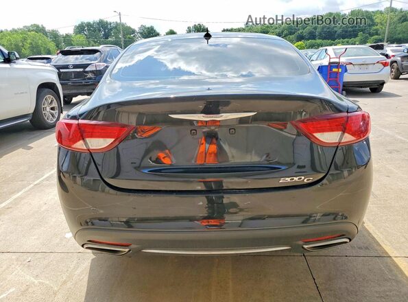 1C3CCCCG4GN135370 2016 CHRYSLER 200 Black უკანა ხედი