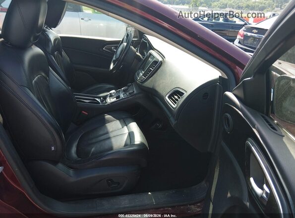 1C3CCCCG4GN172323 2016 CHRYSLER 200 Burgundy Вид салону спереду
