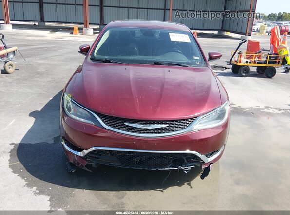 1C3CCCCG4GN172323 2016 CHRYSLER 200 Burgundy Вид щитка приладів