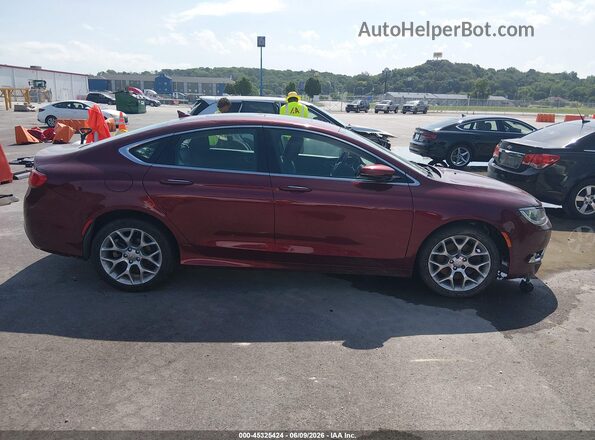 1C3CCCCG4GN172323 2016 CHRYSLER 200 Burgundy Вид задньої частини салону