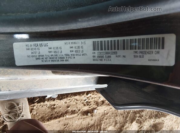 1C3CCCCG8GN122959 2016 CHRYSLER 200 Серый Вид подкапотного пространства