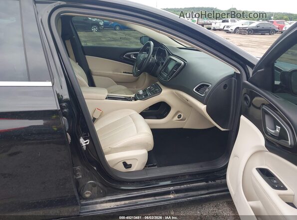 1C3CCCCGXGN111168 2016 CHRYSLER 200 Black Vista interior delantera