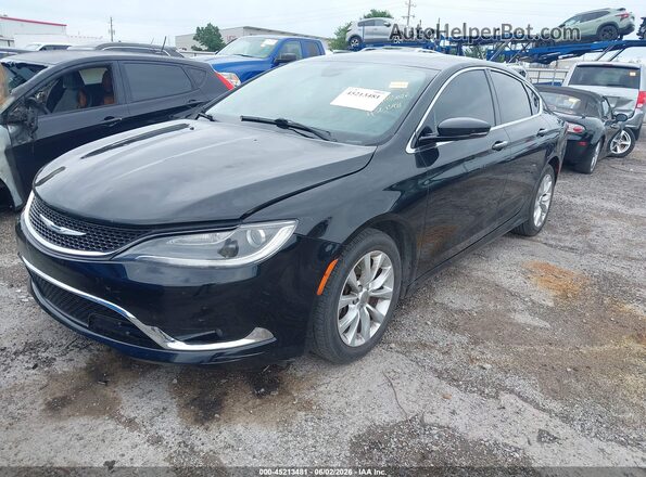 1C3CCCCGXGN111168 2016 CHRYSLER 200 Black Vista tres cuartos delantera izquierda