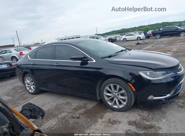 1C3CCCCGXGN111168 2016 CHRYSLER 200 Black Vista interior trasera