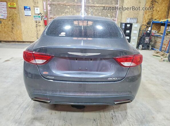 1C3CCCDG3GN158475 2016 CHRYSLER 200 Charcoal Հետևի տեսք