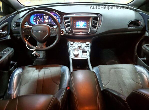 1C3CCCDG3GN158475 2016 CHRYSLER 200 Charcoal Առջևի վահանակի տեսք