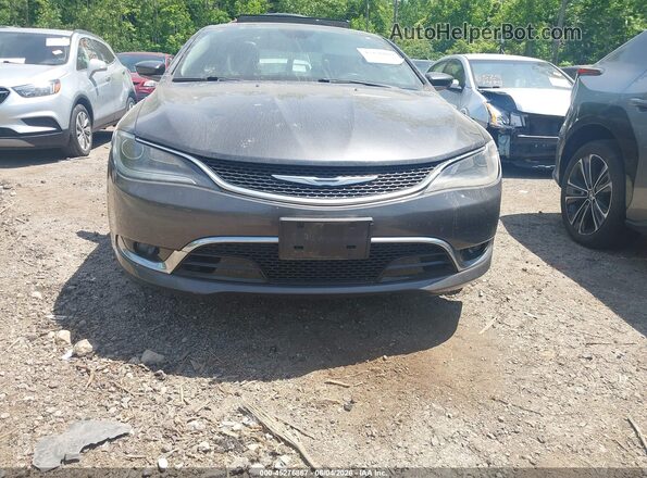 1C3CCCEG7GN135747 2016 CHRYSLER 200 Gray უკანა სალონის ხედი