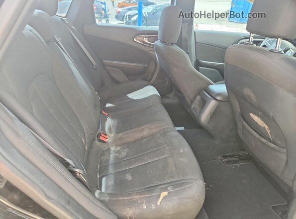1C3CCCFB0GN196196 2016 CHRYSLER 200 Black Հետևի նստատեղերի տեսք