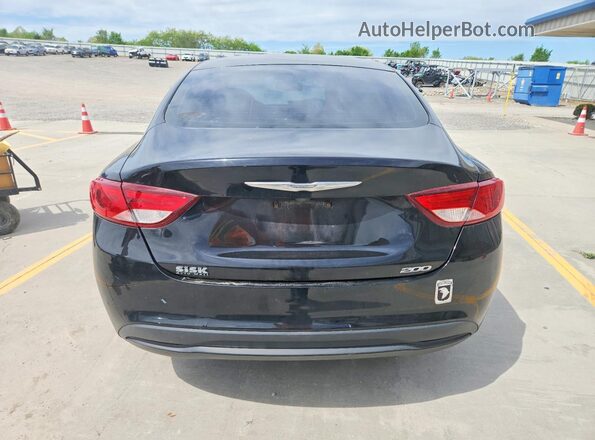 1C3CCCFB0GN196196 2016 CHRYSLER 200 Black Հետևի տեսք