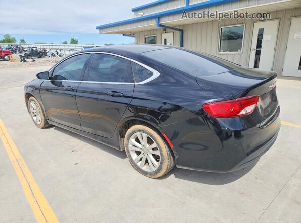 1C3CCCFB0GN196196 2016 CHRYSLER 200 Black Հետևի ձախ