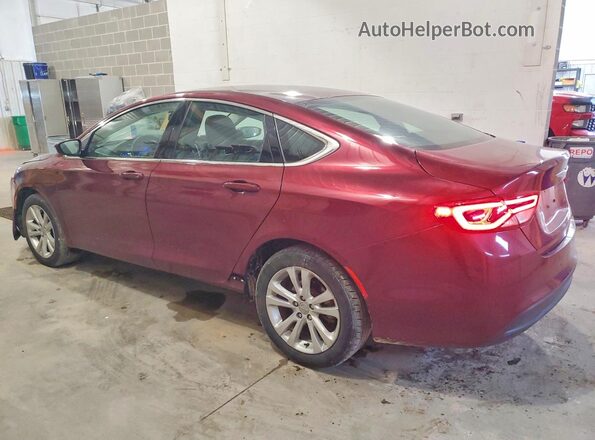 1C3CCCFB3GN194247 2016 CHRYSLER 200 Burgundy Tył lewy