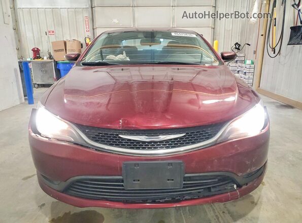 1C3CCCFB3GN194247 2016 CHRYSLER 200 Burgundy Widok z przodu