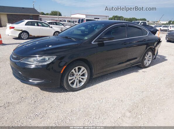 1C3CCCFB7GN196339 2016 CHRYSLER 200 LX Черный Передняя левая четверть