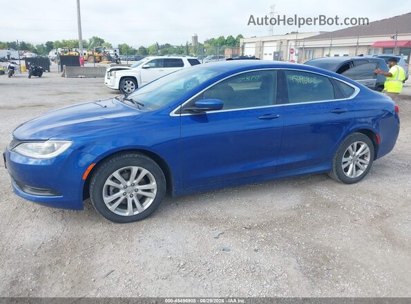 1C3CCCFB7HN501937 2017 CHRYSLER 200 Синий Передняя левая четверть