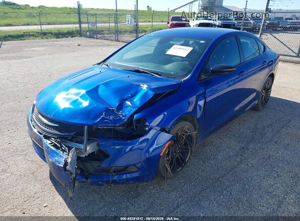 1C3CCCFB7HN509634 2017 CHRYSLER 200 Blue Передня ліва чверть