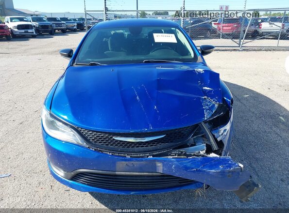 1C3CCCFB7HN509634 2017 CHRYSLER 200 Blue Вид задньої частини салону