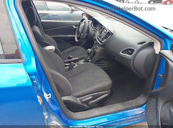 1C3CDFAA1GD530139 2016 DODGE DART Blue Front interior view