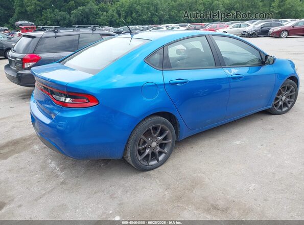 1C3CDFAA1GD530139 2016 DODGE DART Blue Задня права чверть