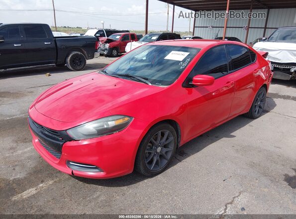 1C3CDFAA2GD661421 2016 DODGE DART Red Передня ліва чверть