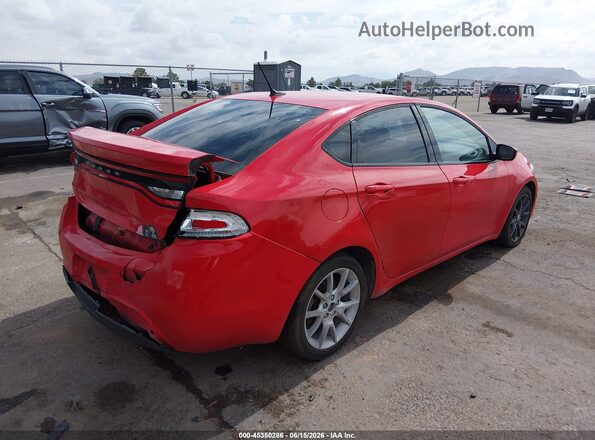 1C3CDFAA2GD661421 2016 DODGE DART Red Задня права чверть