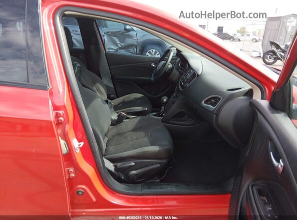 1C3CDFAA2GD661421 2016 DODGE DART Red Вид салону спереду