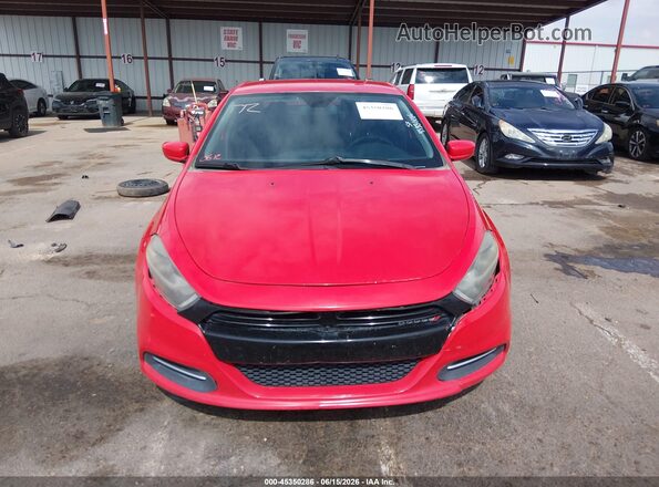 1C3CDFAA2GD661421 2016 DODGE DART Red Вид задньої частини салону