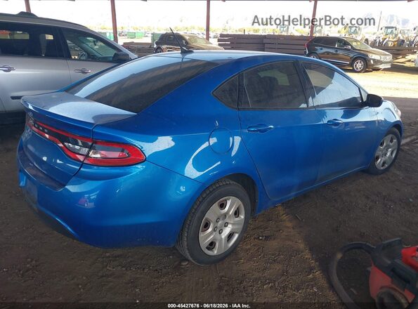 1C3CDFAA4GD541345 2016 DODGE DART Blue Trasero derecho