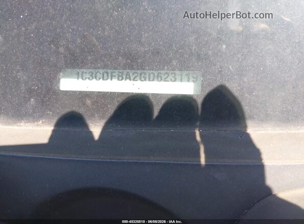 1C3CDFBA2GD623119 2016 DODGE DART White Vista del salpicadero