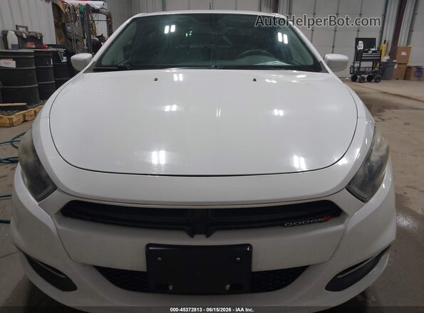 1C3CDFBA9GD613350 2016 DODGE DART White Вид щитка приладів