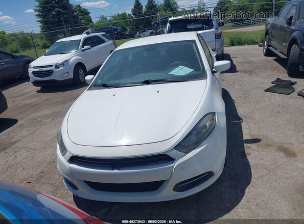 1C3CDFBB1GD515499 2016 DODGE DART White Widok zestawu wskaźników
