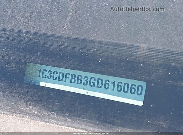 1C3CDFBB3GD616060 2016 DODGE DART Black Вид підкапотного простору
