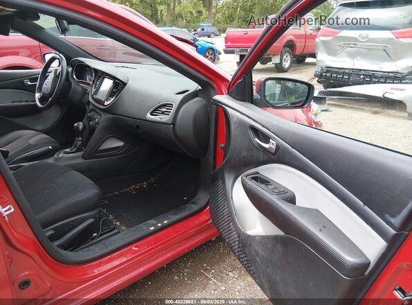 1C3CDFBB8GD504810 2016 DODGE DART Красный Вид салона спереди