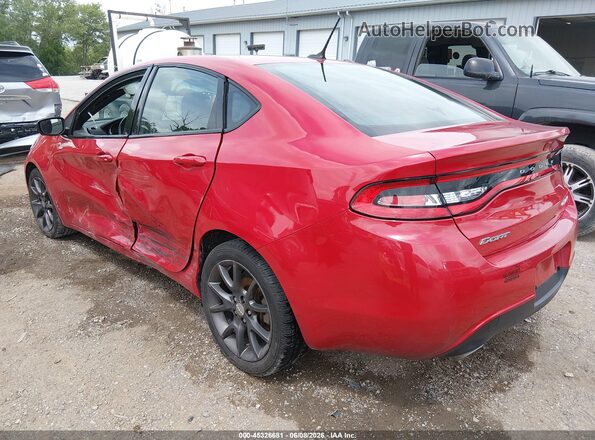 1C3CDFBB8GD504810 2016 DODGE DART Красный Задняя левая четверть