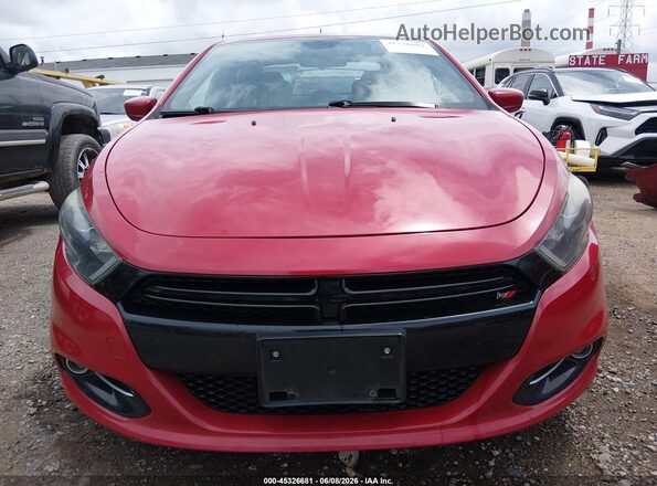 1C3CDFBB8GD504810 2016 DODGE DART Красный Вид щитка приборов