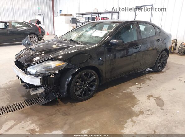 1C3CDFBB8GD679963 2016 DODGE DART Black Առջևի ձախ երեք քառորդ տեսարան