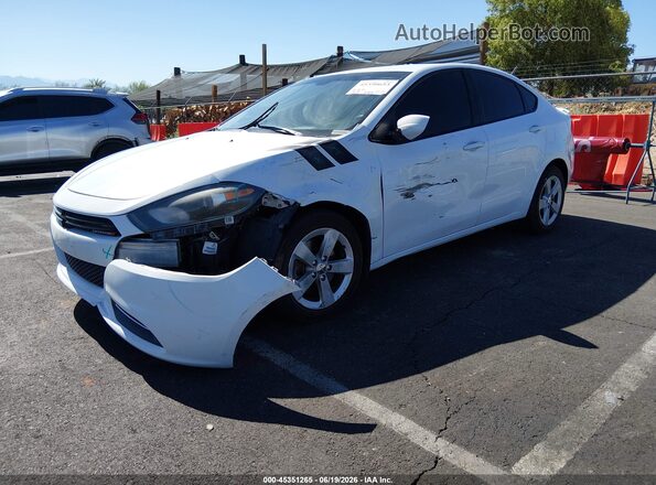 1C3CDFBB9GD689871 2016 DODGE DART White Przód lewy
