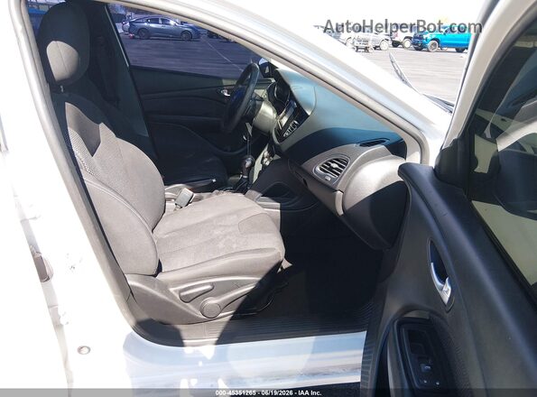 1C3CDFBB9GD689871 2016 DODGE DART White Widok wnętrza z przodu