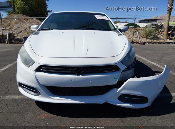 1C3CDFBB9GD689871 2016 DODGE DART White Widok zestawu wskaźników