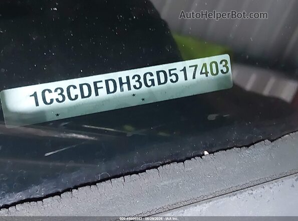 1C3CDFDH3GD517403 2016 DODGE DART Black Вид підкапотного простору