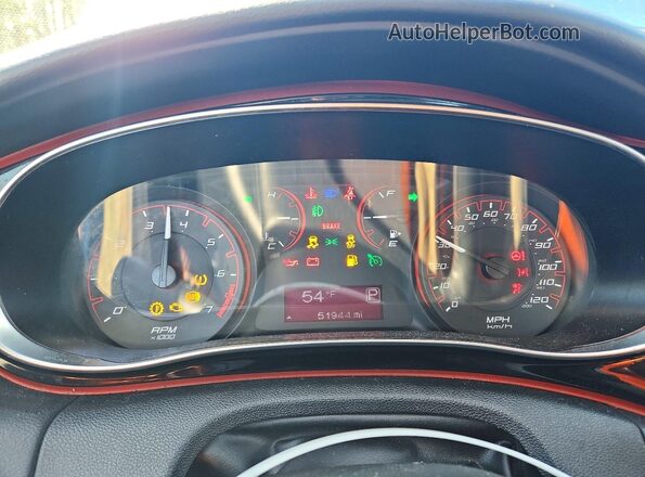 1C3CDFFA2GD818938 2016 DODGE DART Blue Вид щитка приладів