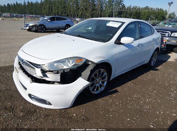 1C3CDFFAXGD820467 2016 DODGE DART White Առջևի ձախ երեք քառորդ տեսարան