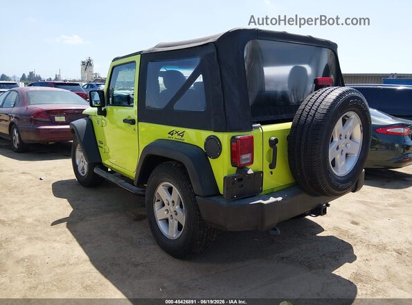 1C4AJWAG8GL310955 2016 JEEP WRANGLER Зеленый Задняя левая четверть