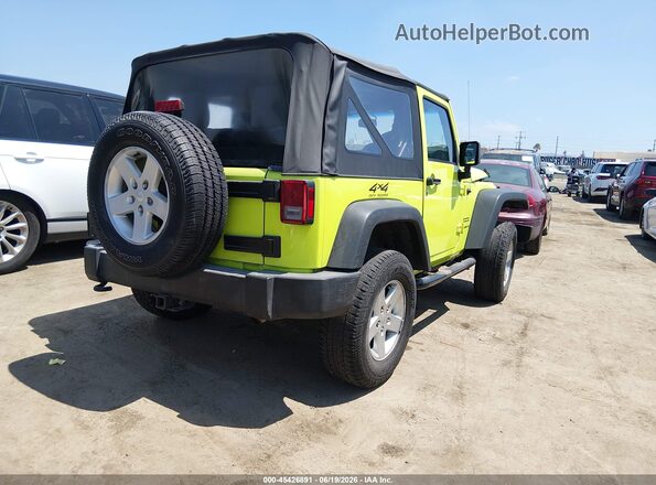1C4AJWAG8GL310955 2016 JEEP WRANGLER Зеленый Задняя правая четверть