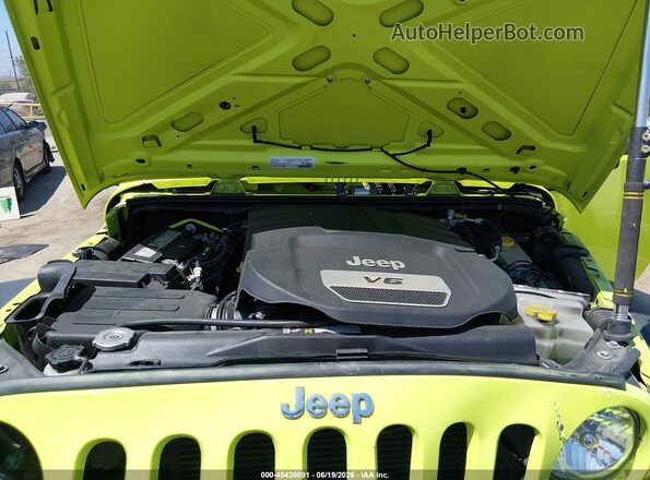 1C4AJWAG8GL310955 2016 JEEP WRANGLER Зеленый Вид сзади