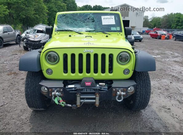 1C4AJWAG9GL325481 2016 JEEP WRANGLER Green Instrument cluster view